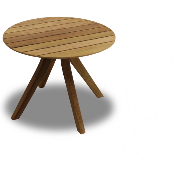 Crystal round sidetable medium 48cm 36h TEA FSC STD BRS