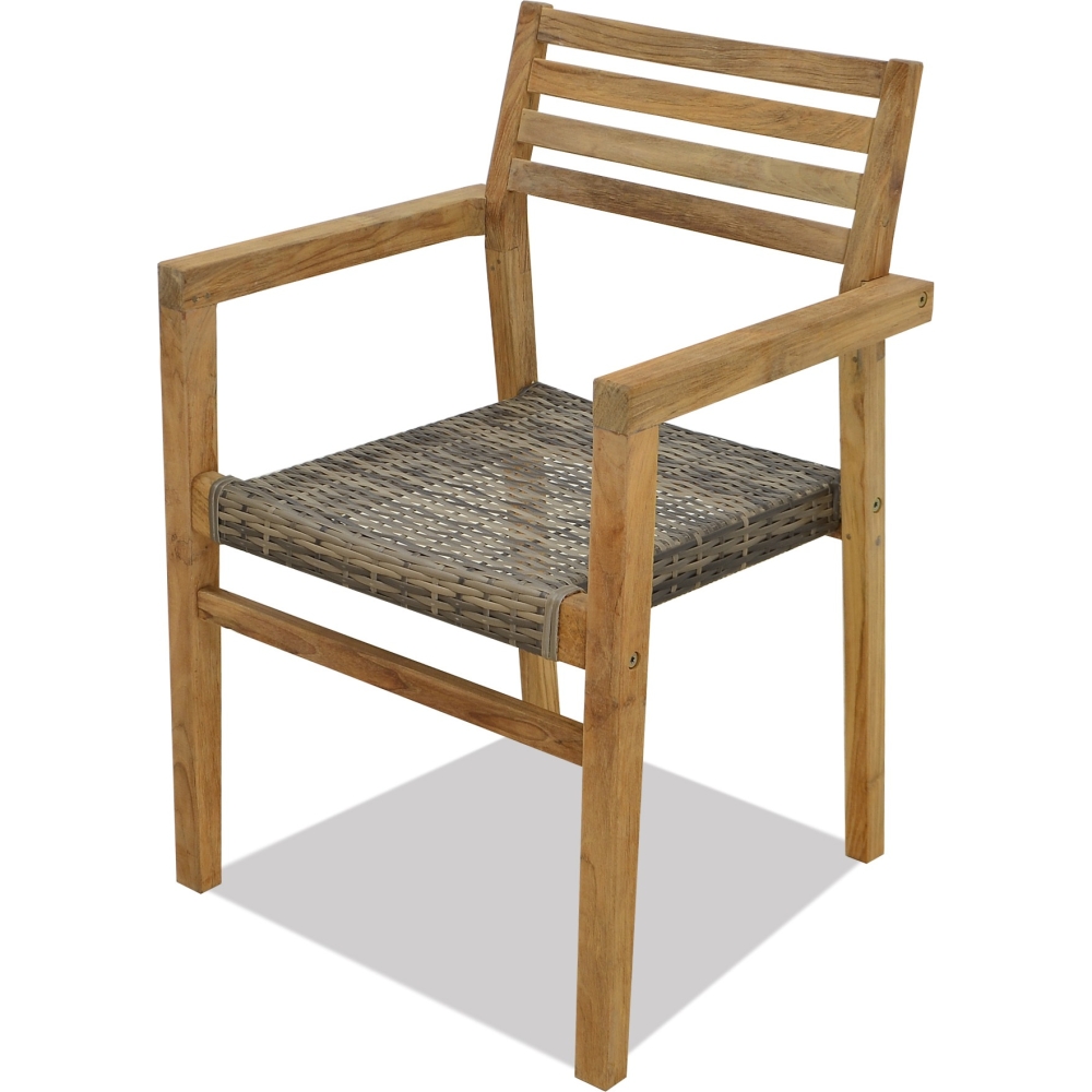 Sambas stacking chair KD TEA FSC RCY PTN PBG 7S