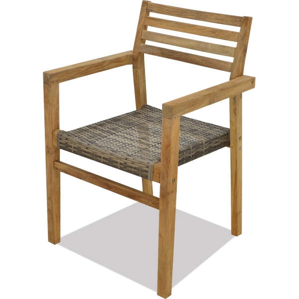Sambas stacking chair KD TEA FSC RCY PTN PBG 7S